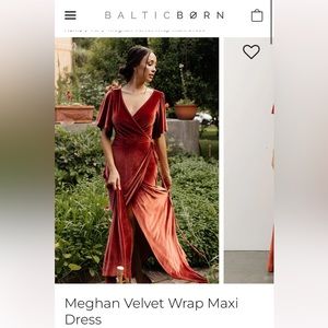 Baltic Born Meghan Velvet Wrap Maxi